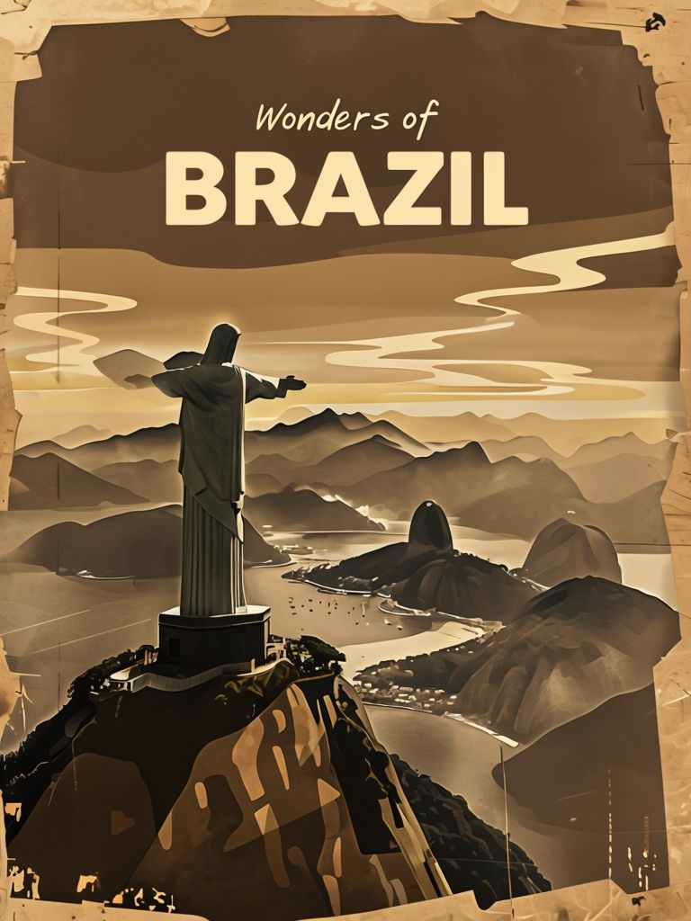 Pack De Posters De Rio De Janeiro - El Cristo Redentor Láminas Con