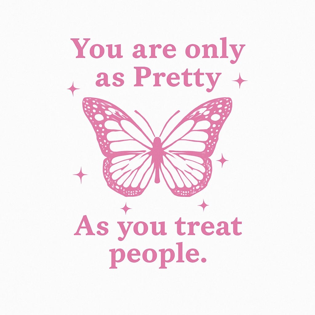 Stylish Pink Butterfly with Empowering Quote Design Mug