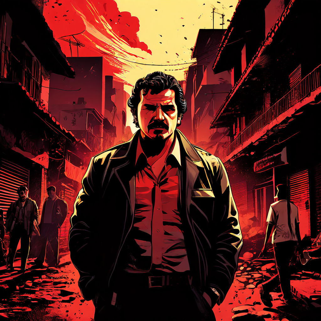 A tense standoff between Pablo Escobar and the Salamanca fam... by ...