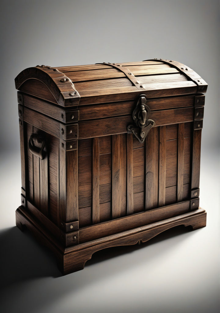 Wooden chest by Smiley - Playground