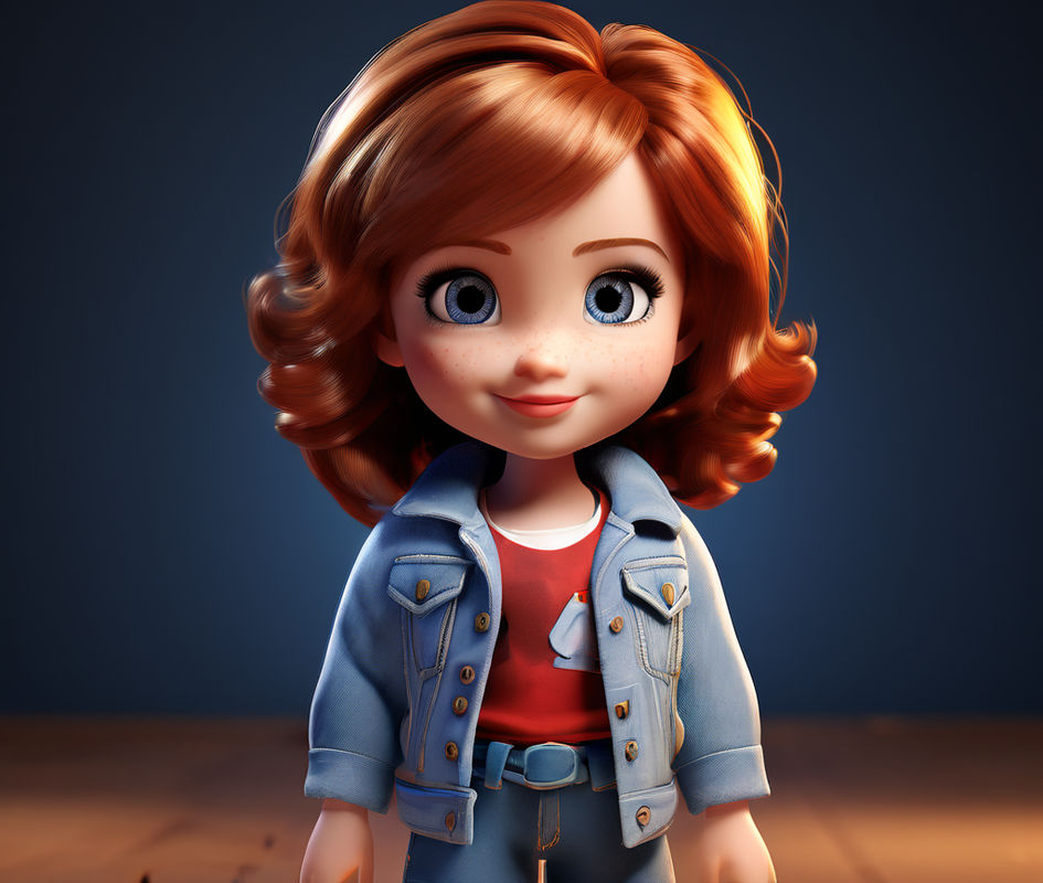 3d pixar or Toy Story style image of full body image of a su... by ...