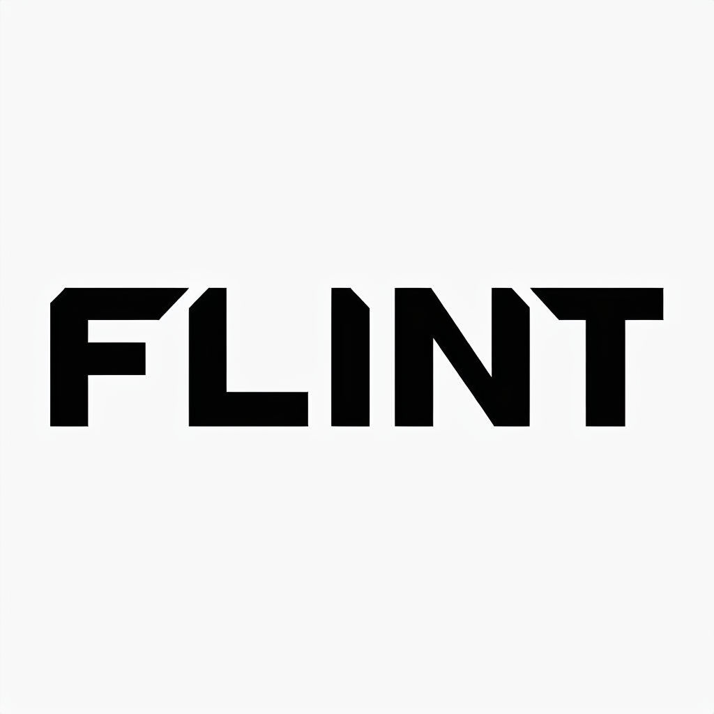 Minimalist Bold FLINT Logo for Tech and Innovation Brand Logo