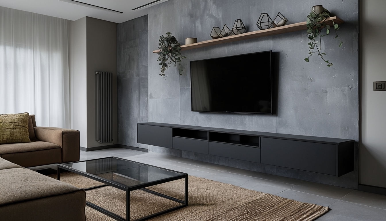 Stylish Modern Indoor Living Space Virtual Background
