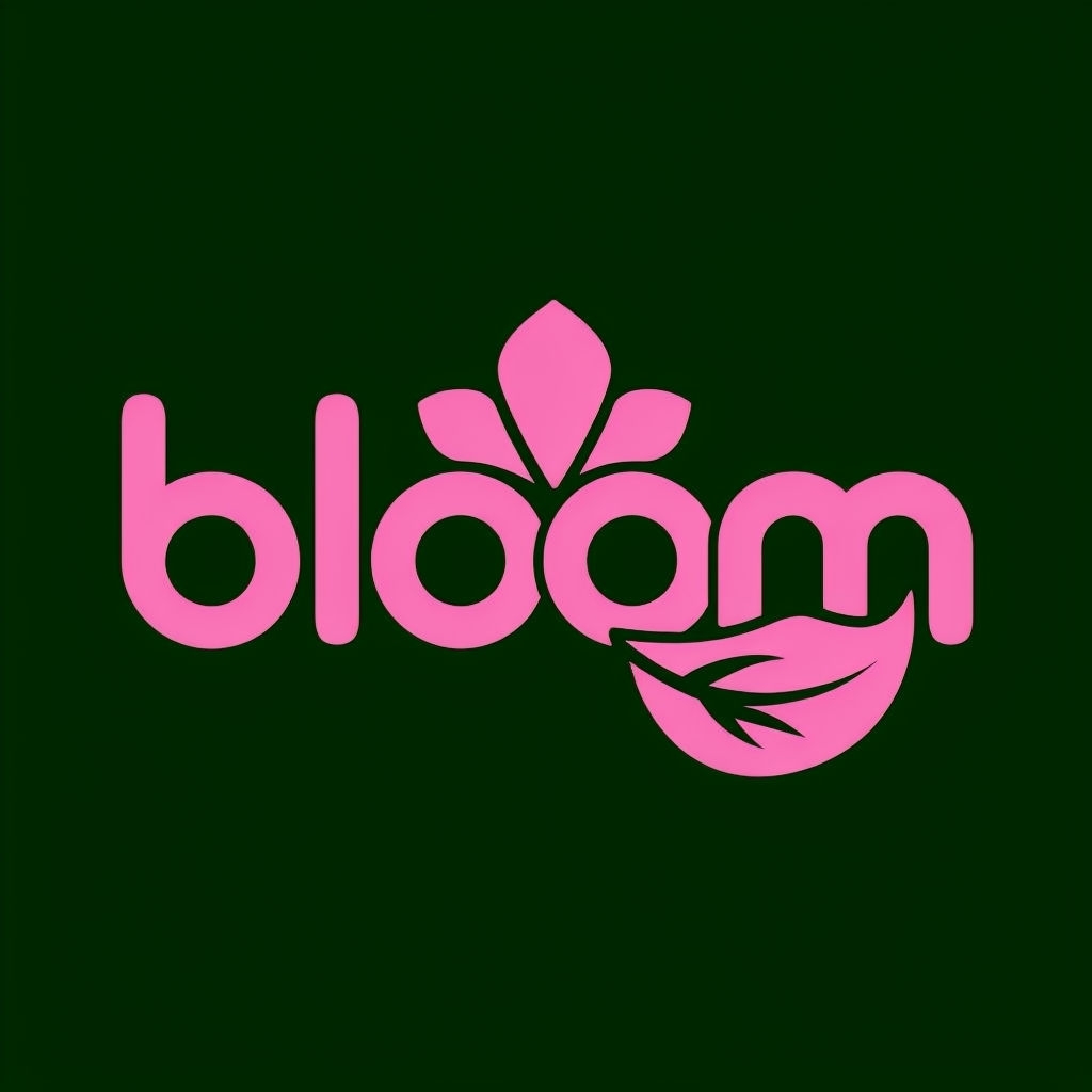 Elegant Bloom Floral Minimalist Logo Design for Branding