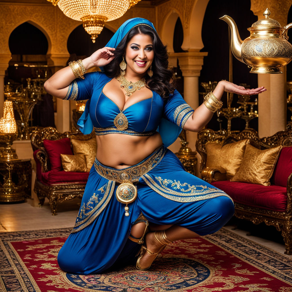 Esmerelda as a busty belly dancer bride big booty