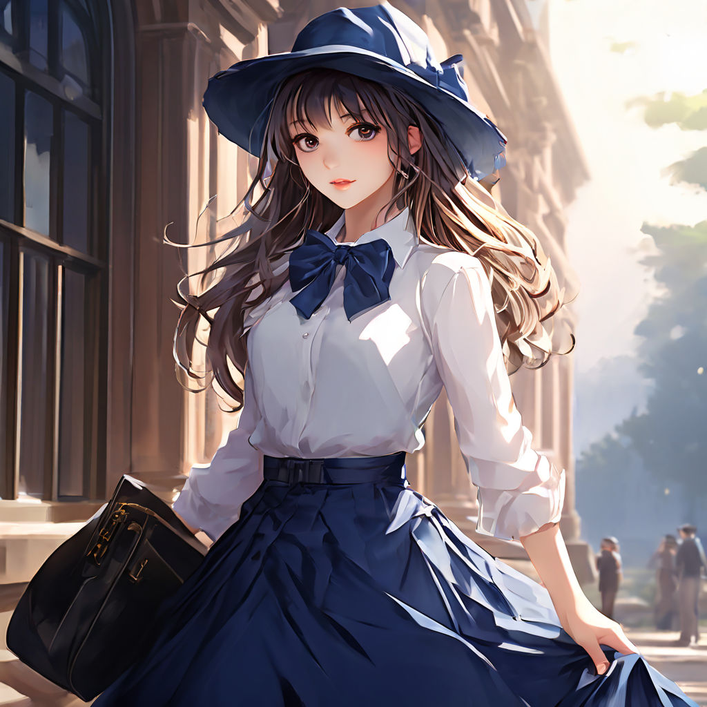 wearing dress from St. Louis Azur Lane