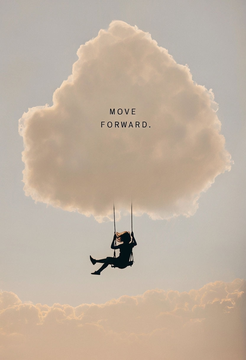 Inspirational Minimalist Swinging Figure Move Forward Photograph Art