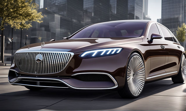 Create a fully realistic image of the new 2024 Mercedes-Mayb... by ...