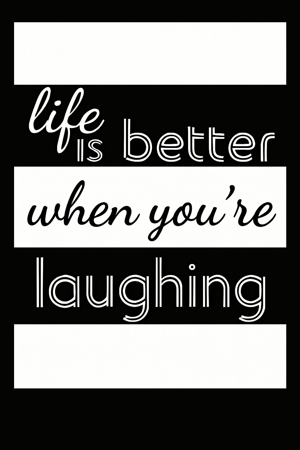 Modern Black and White Motivational Quote T-Shirt