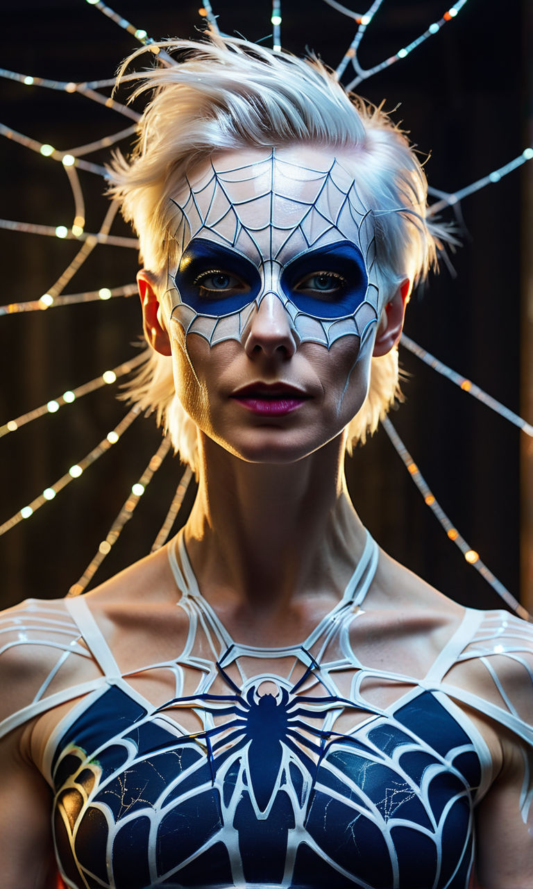 Web covered sexy Spider queen