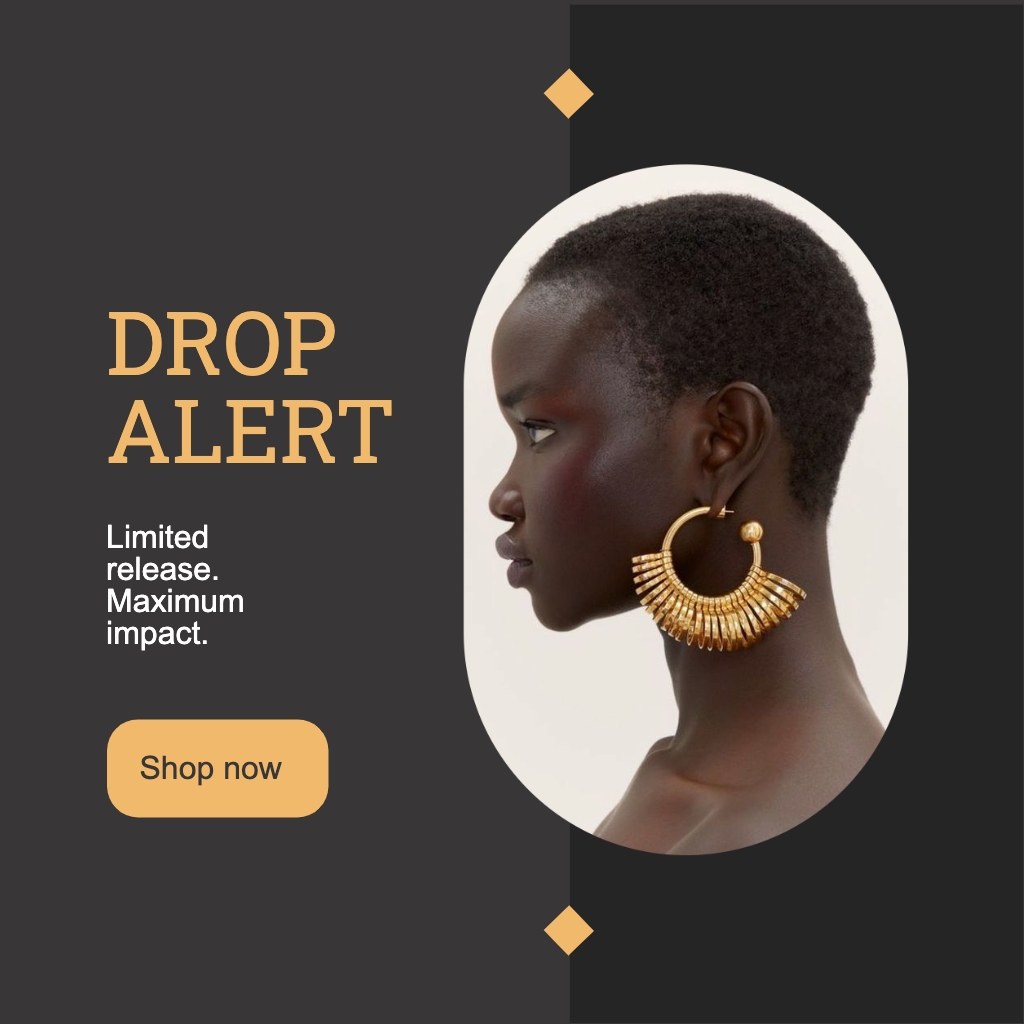 Sleek Modern Advertisement Featuring Natural Beauty Profile Instagram Posts