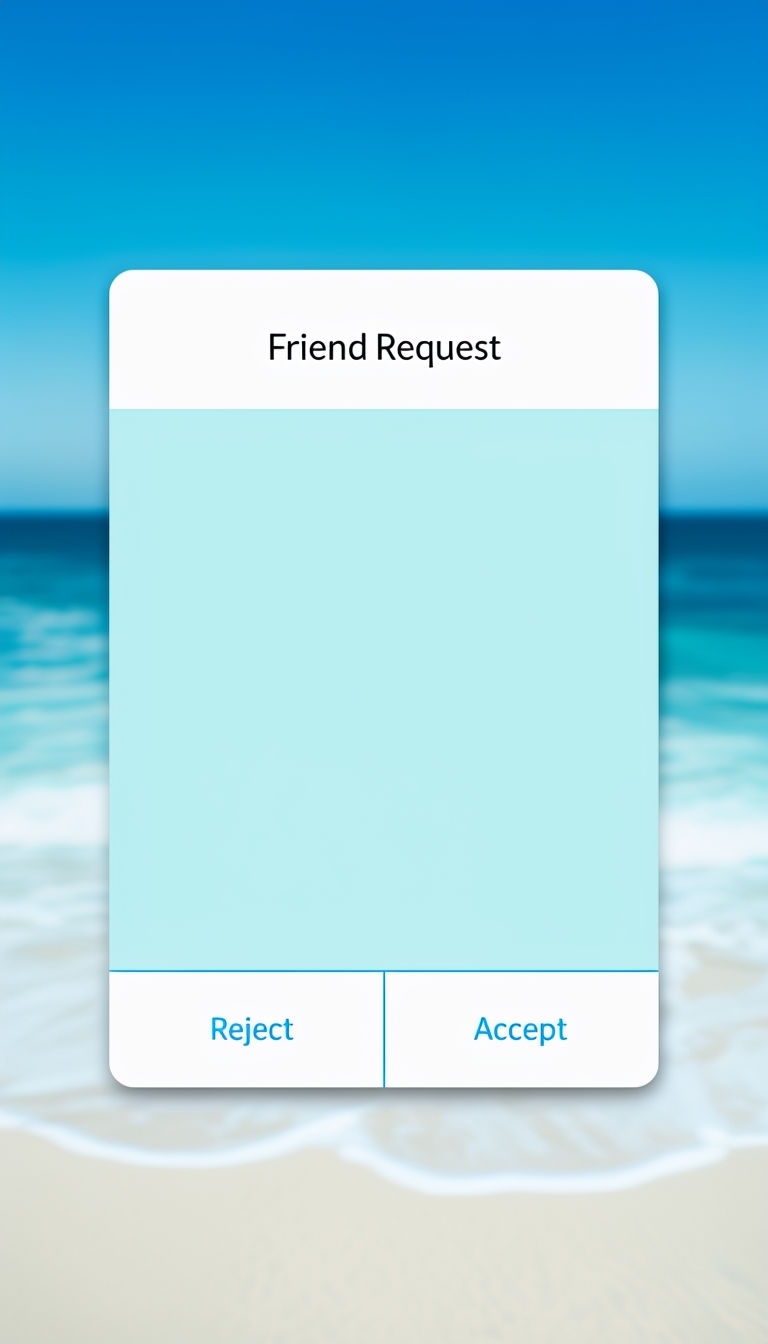Clean Modern Friend Request Notification Design Social Media Post