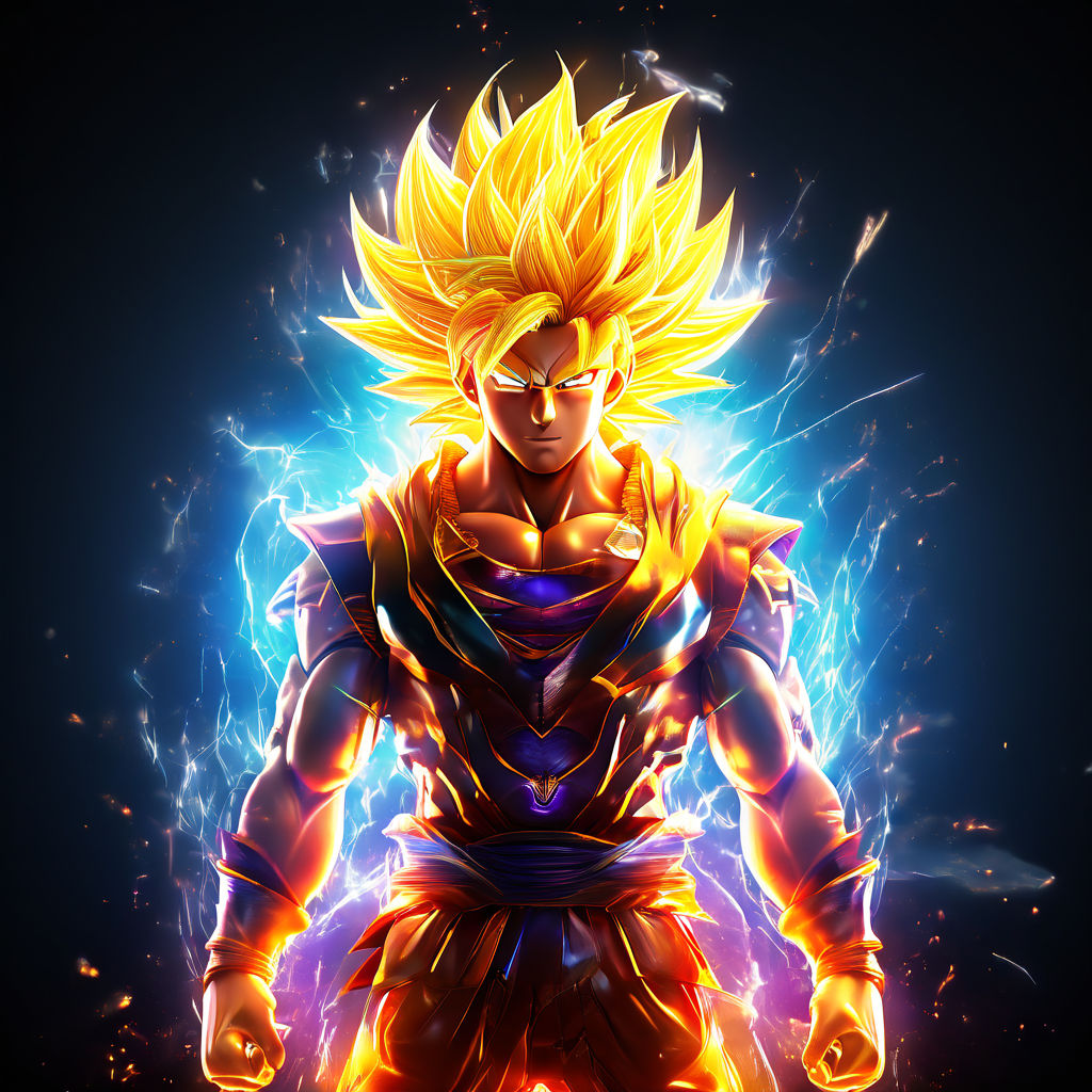 Ultimate super saiya goku. long yellow hair by KUBU Gaming - Playground