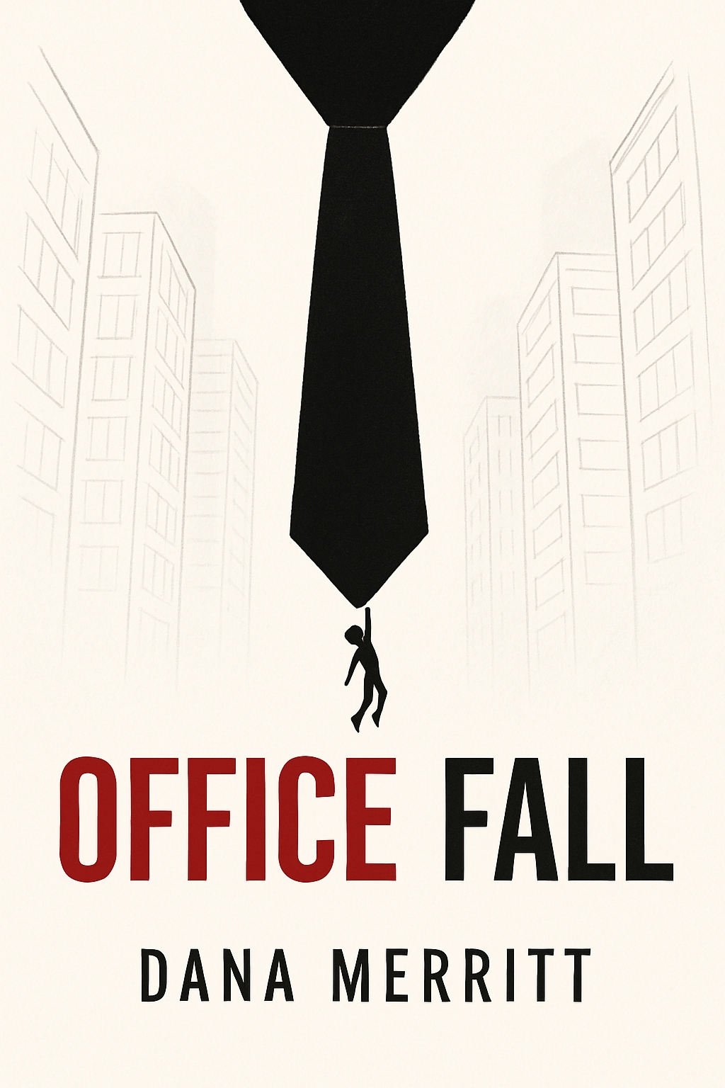 Office Fall Minimalist Design with Black Tie and Silhouette EBook Cover
