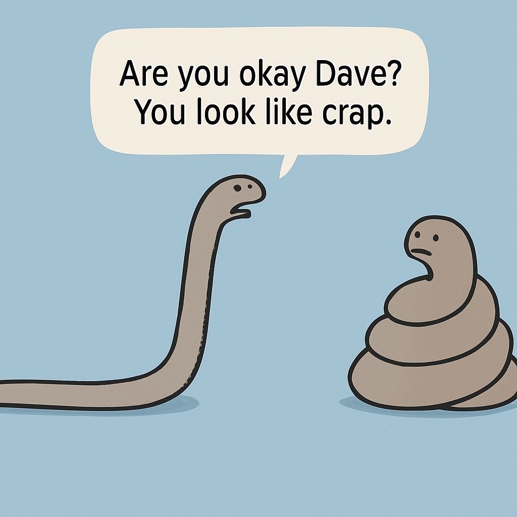 Humorous Minimalist Cartoon Characters with Speech Bubble Meme