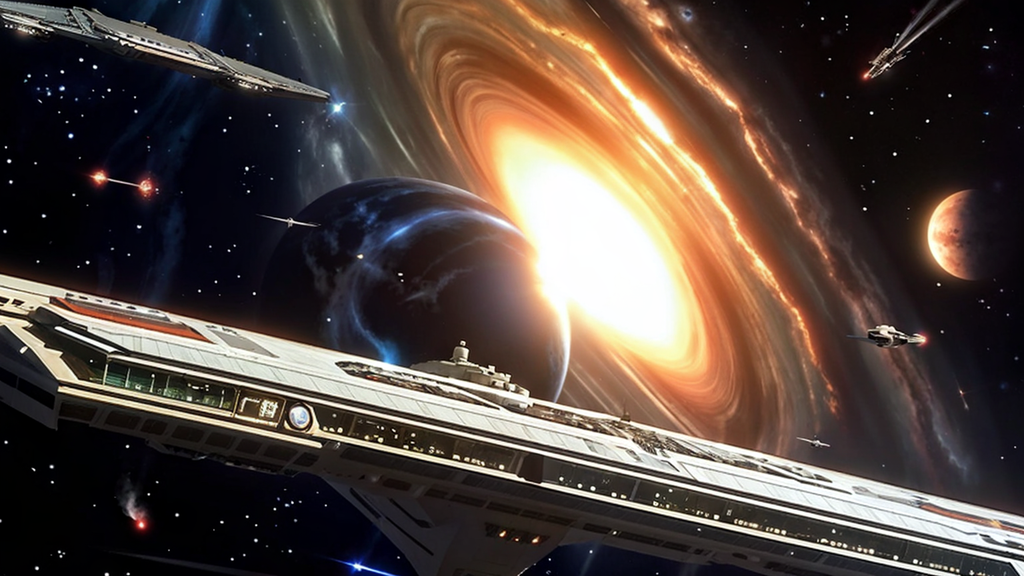 Space station resembling Deep Space 9 in size and structure by