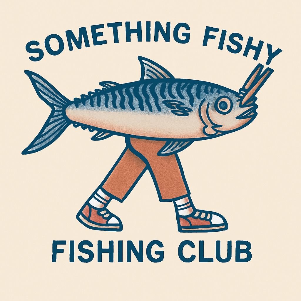 Whimsical Oversized Fish Walking with Pants T-Shirt