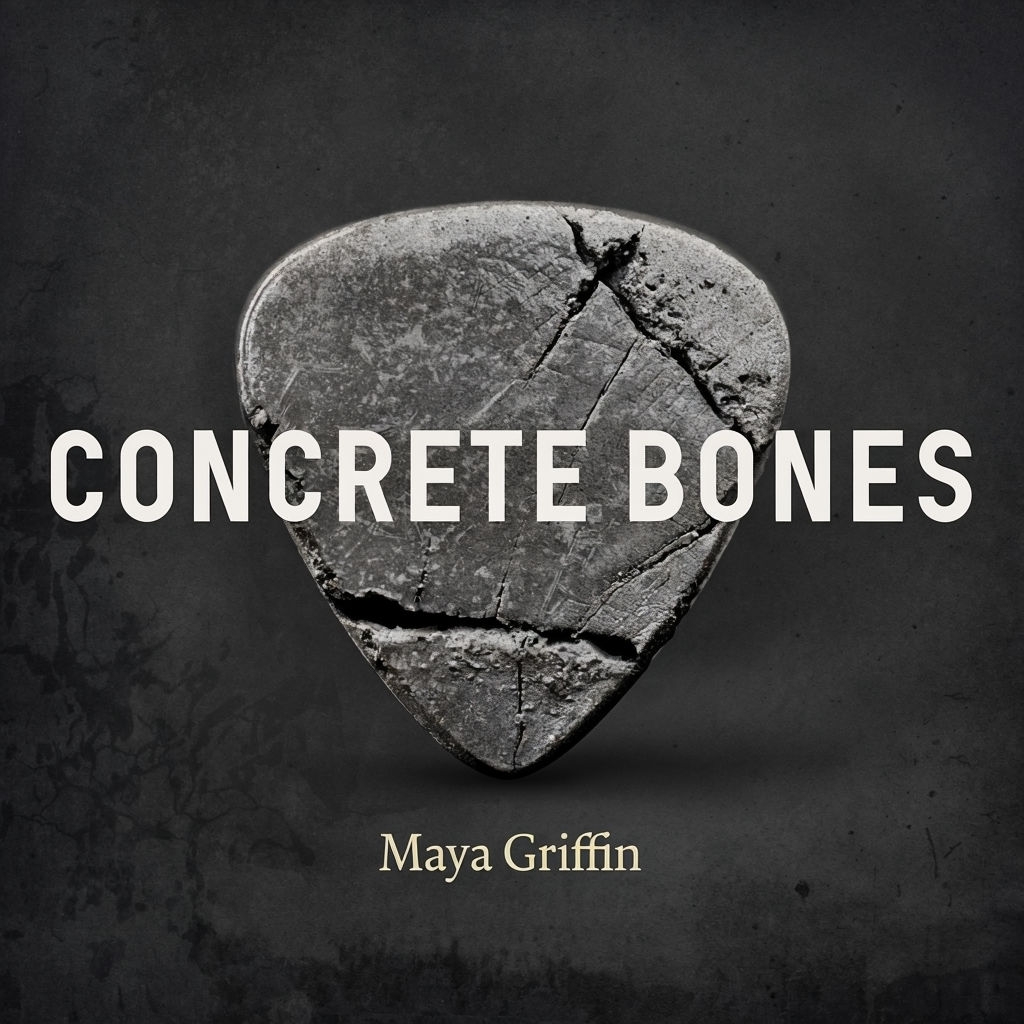 Bold Concrete Bones Album Cover for Maya Griffin's Music