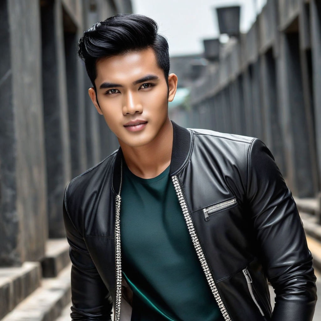 A 30-year-old Indonesian male model