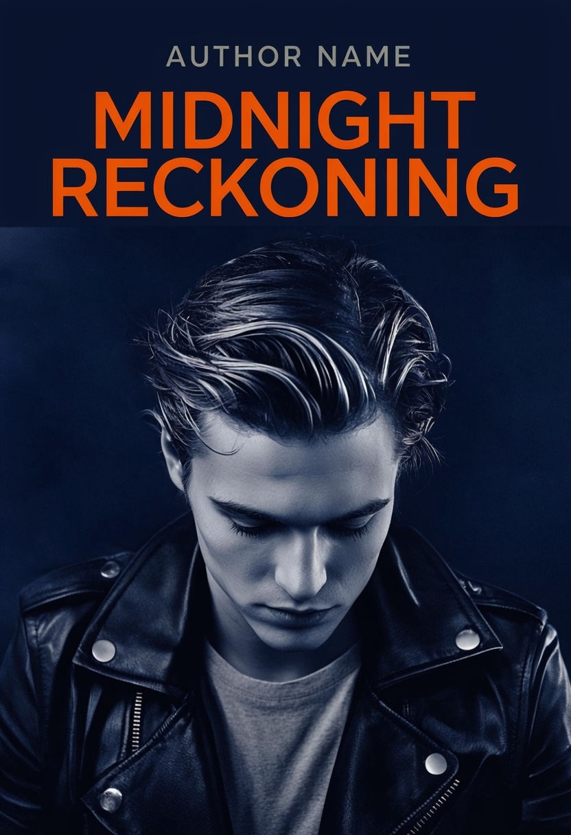 Midnight Reckoning Modern Minimalist EBook Cover Design