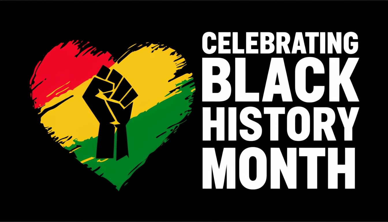 Celebrating Black History Month with Unity and Empowerment Background