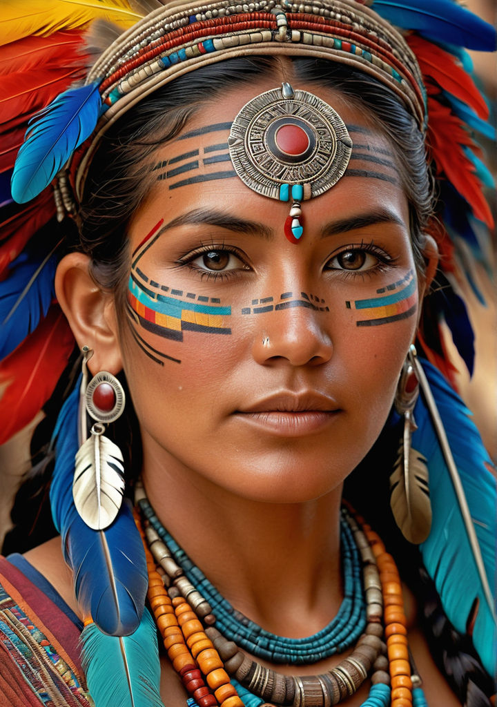 Ancient Maya civilization female artisan portrait by devashish ...