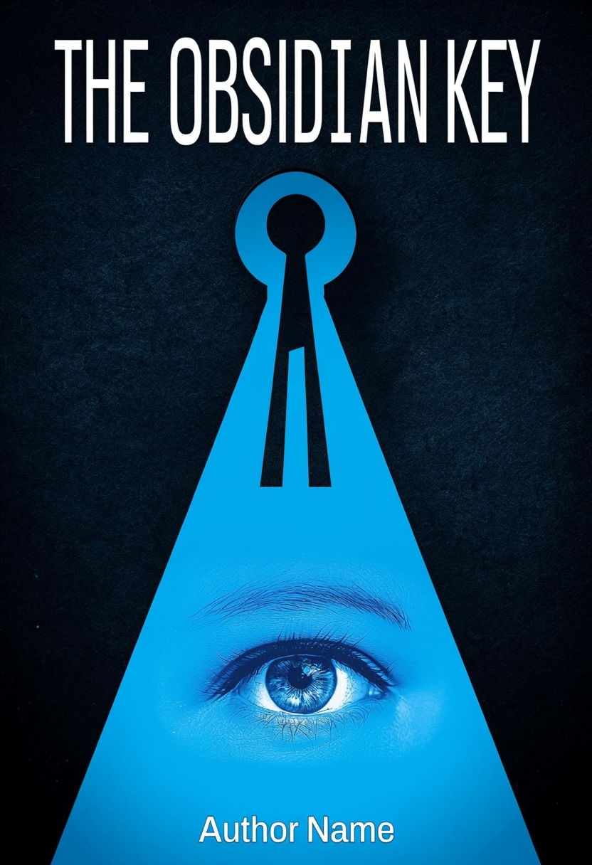 Psychological Thriller EBook Cover Design with Keyhole and Eye