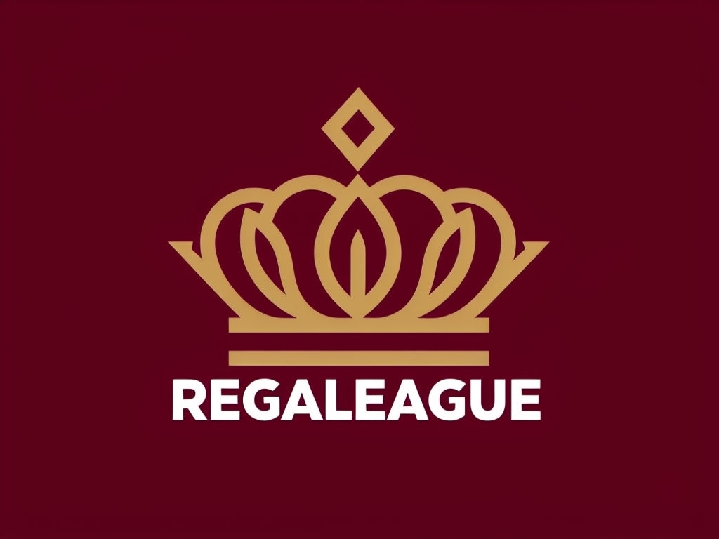 Elegant Crown Logo Design for REGALleague in Modern Minimalist Style