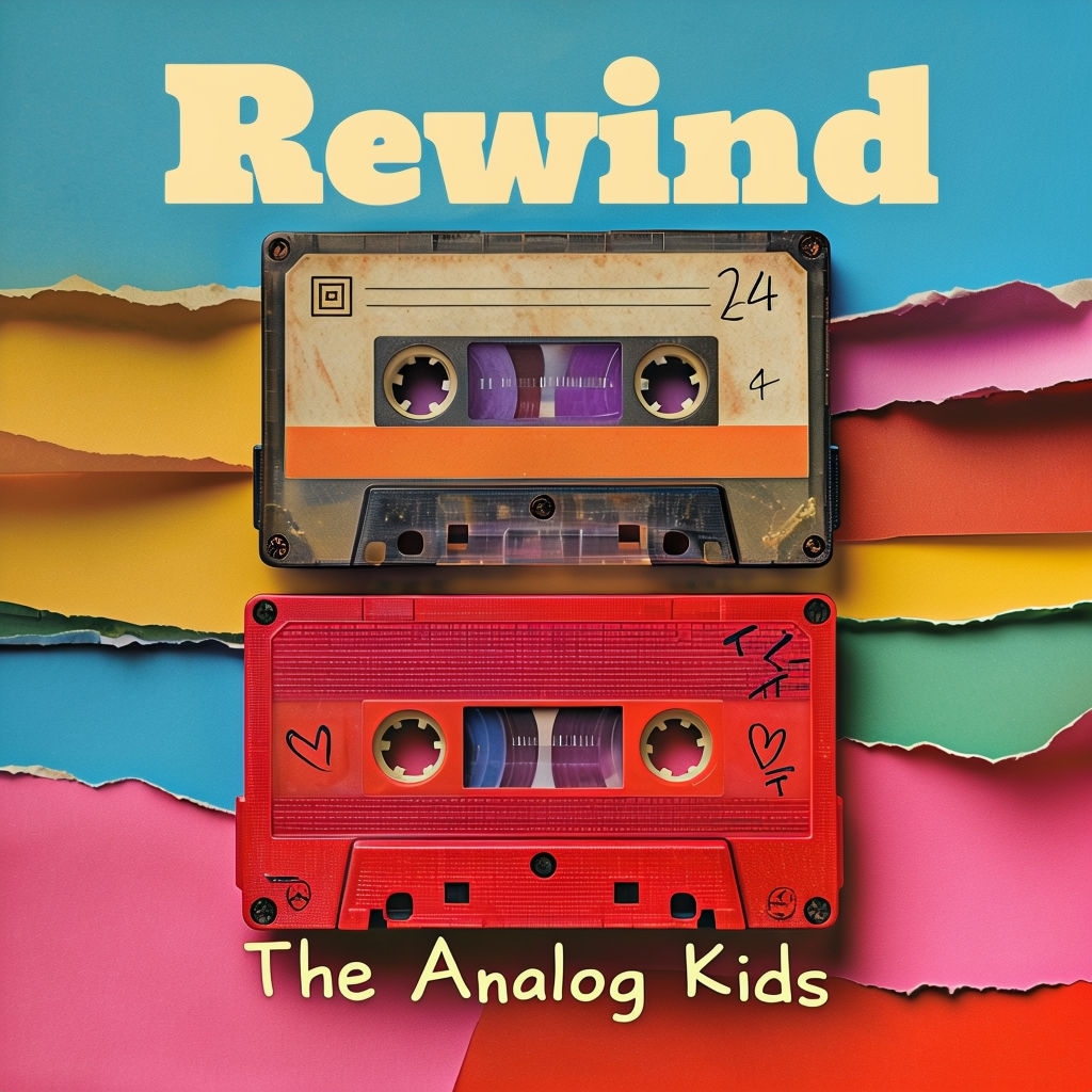 Nostalgic Vintage Cassette Tapes Rewind Album Cover Design Spotify Album Cover