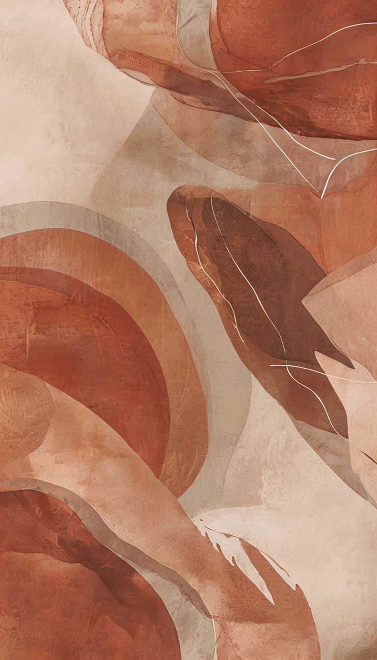 Stylish Bohemian Abstract Terracotta Phone Case Design