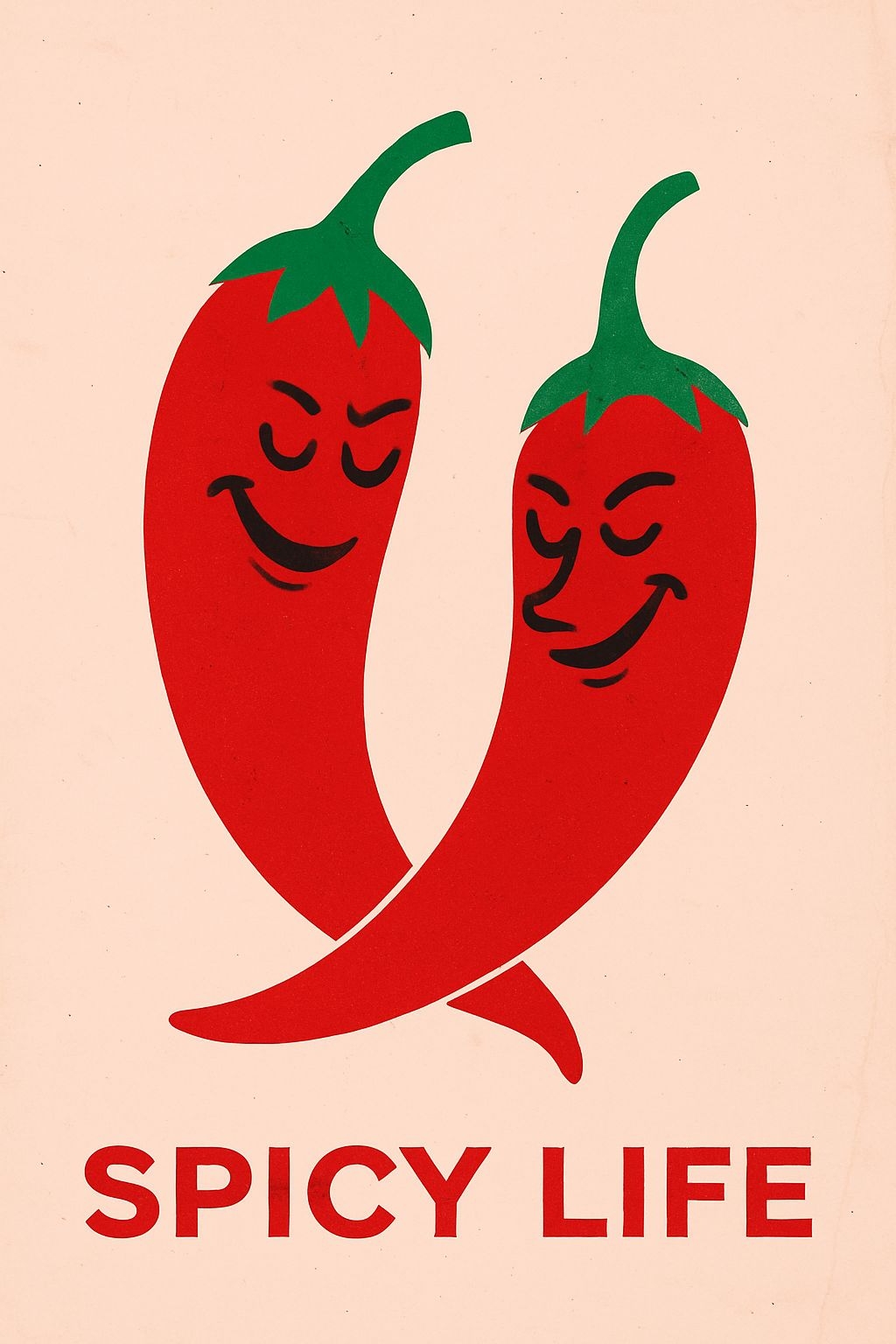 Playful Spicy Life Chili Peppers Graphic T-Shirt