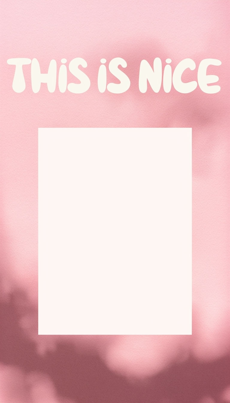 Warm Blush Pink Template for Sharing Joyful Moments Social Media Post