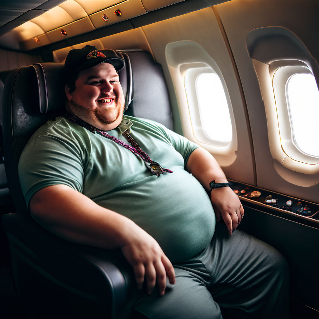 The Most Squishiest Airplane Seat Ever With A Fat Person On ... By ...