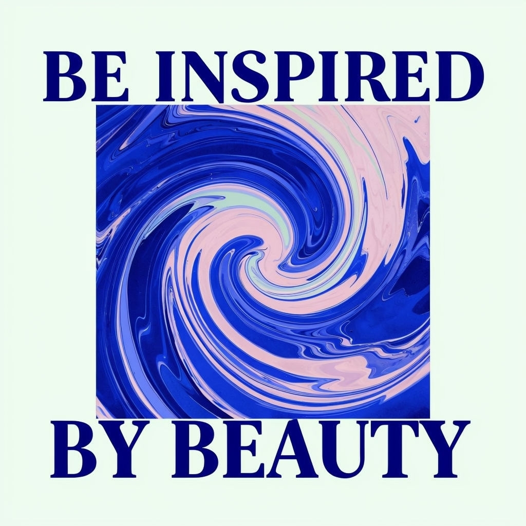 Be Inspired by Beauty Abstract Marbled Art T-Shirt
