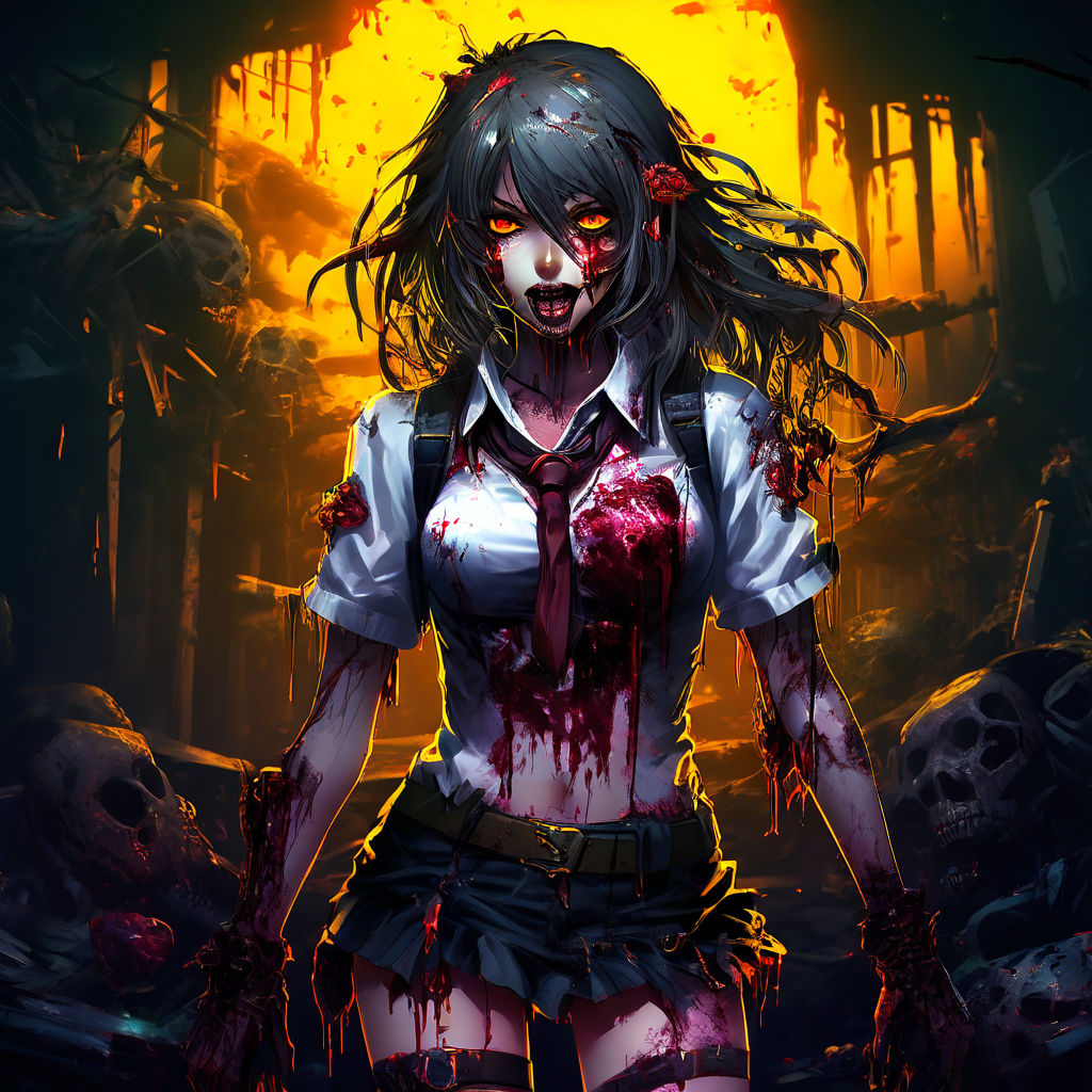 anime zombie girl