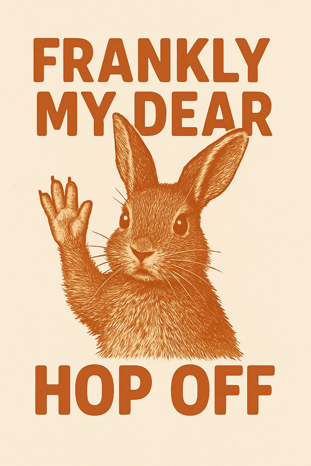 Vintage Frankly My Dear Rabbit T-Shirt