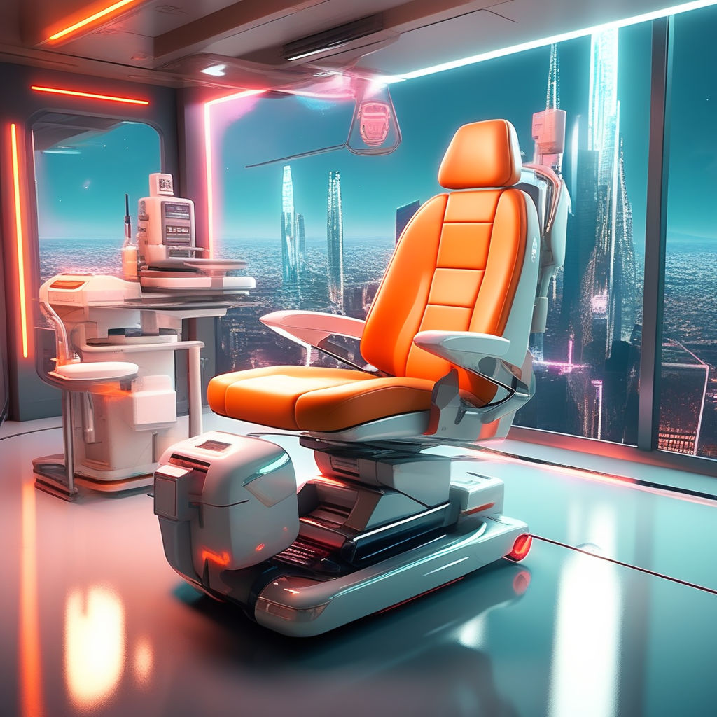 Cyberpunk Dentist chair with seat belt. by Fernando Caballero - Playground