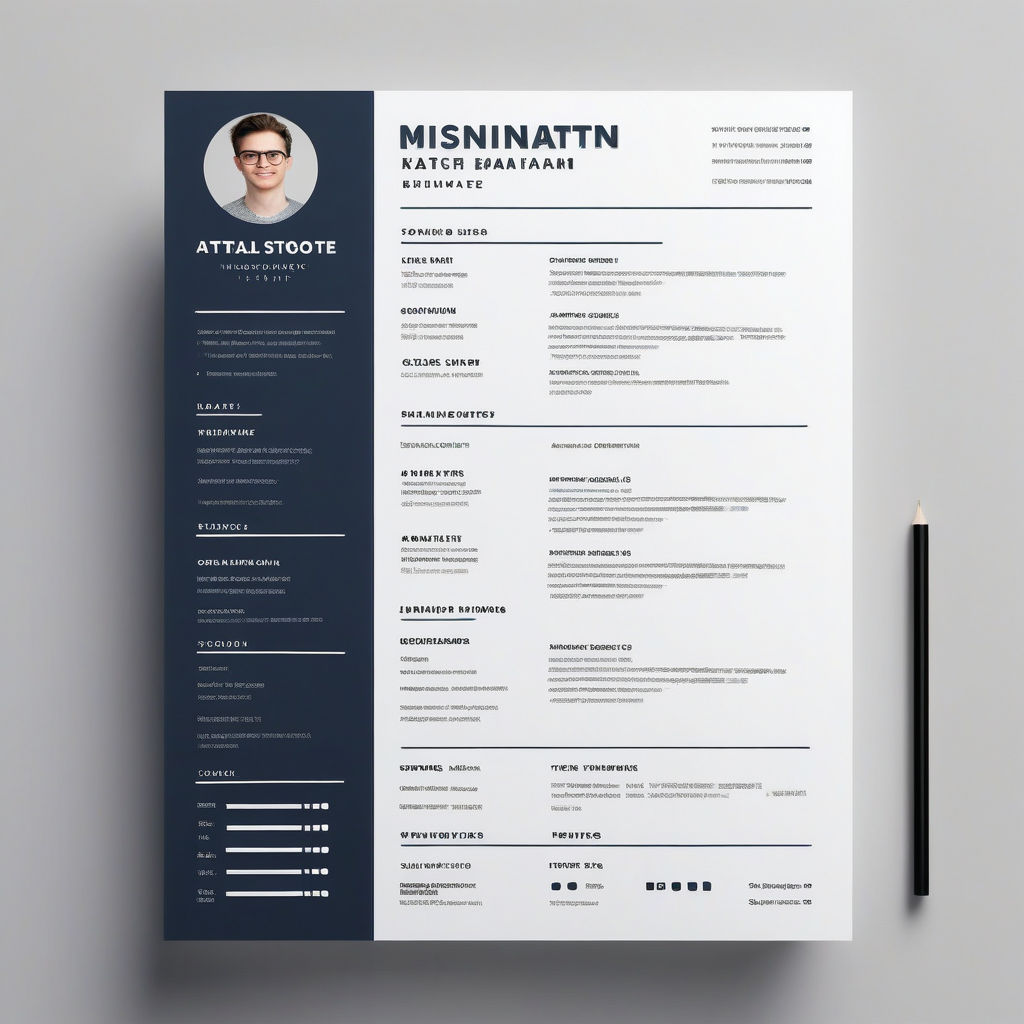 Free College Student ATS Resume Template with minimalist des... by M ...