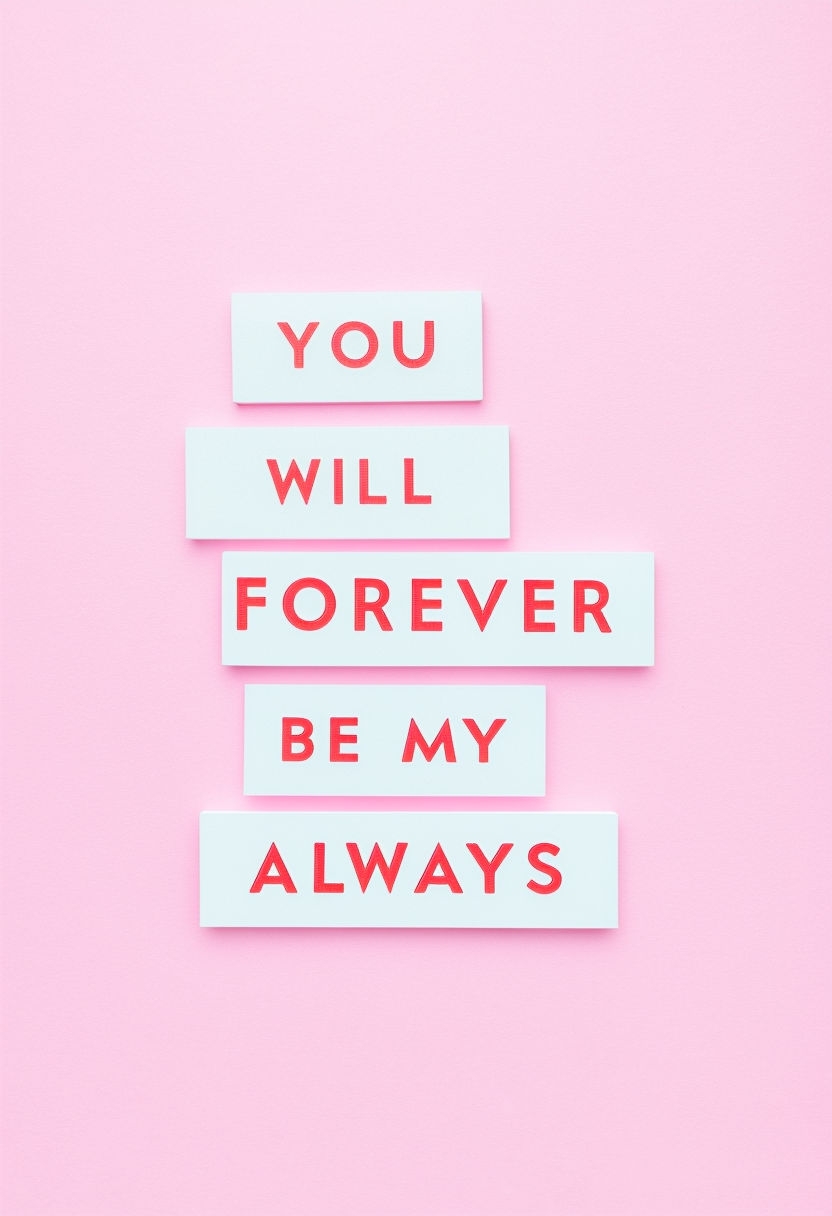 You Will Forever Be My Always Minimalist Card Design Cards & Invites