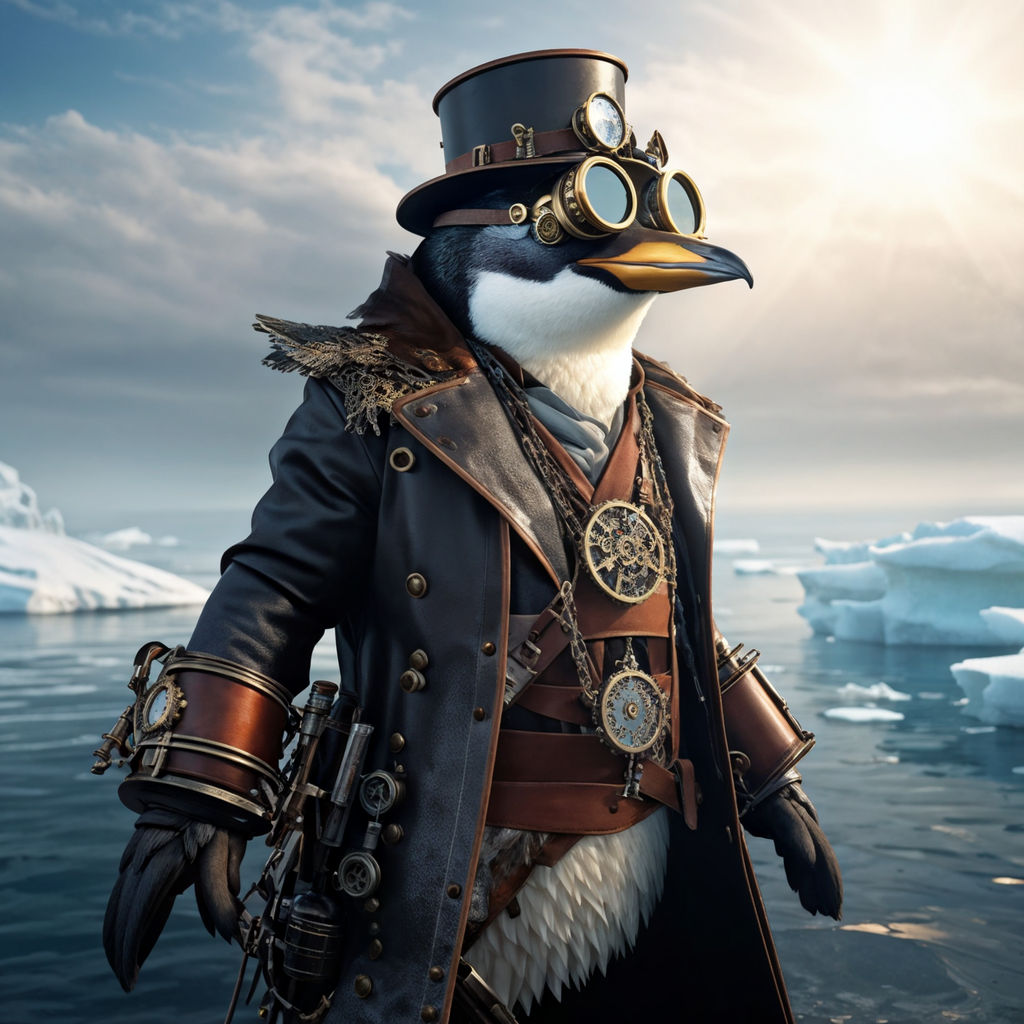 Steampunk penguin by ROMARIO SUCARI CUSI - Playground