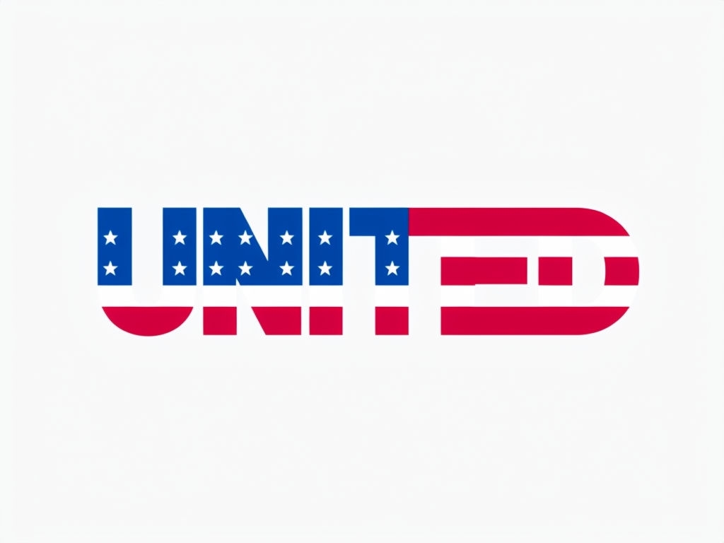 Patriotic United Logo Design with Bold Colors for Hats