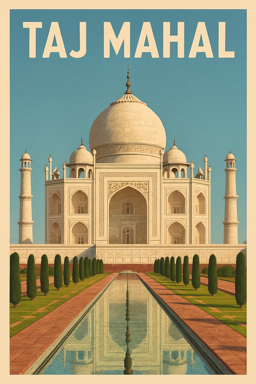 Taj Mahal poster