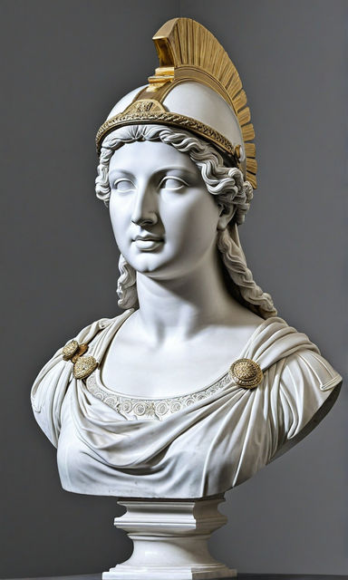 Female roman ((statue)) bust sculpture by John Fishback - Playground