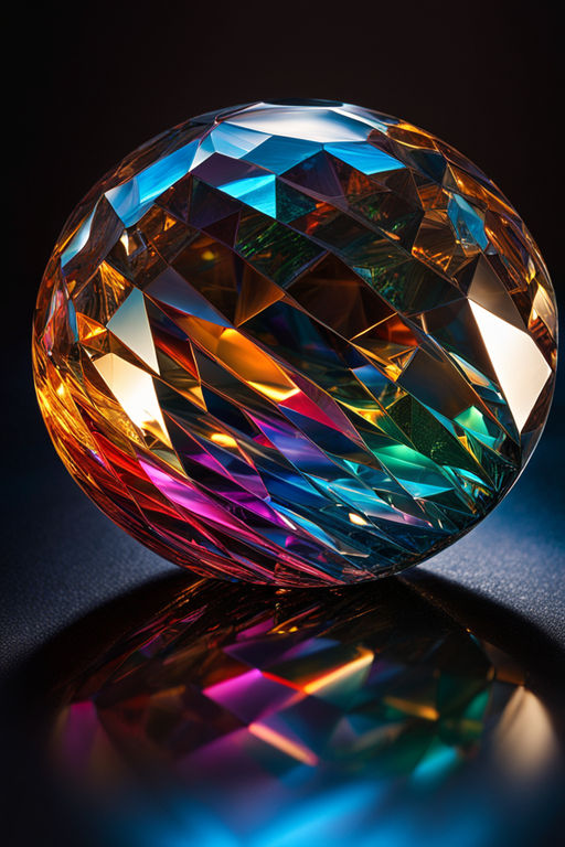 Prismatic orb glowing with intense colors by pubg pubg - Playground