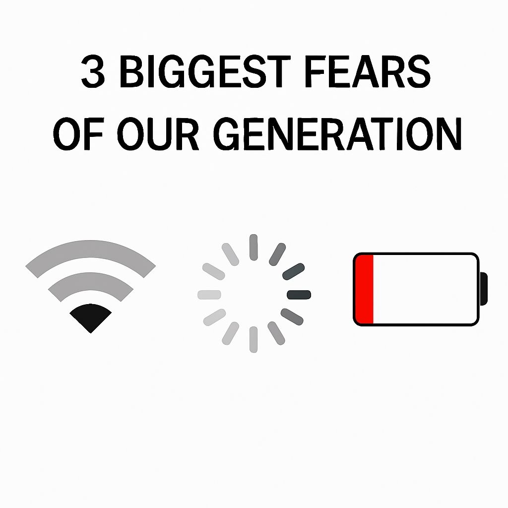 3 Biggest Fears of Our Generation Minimalist Graphic Meme