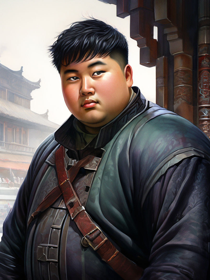 a fat chinese boy