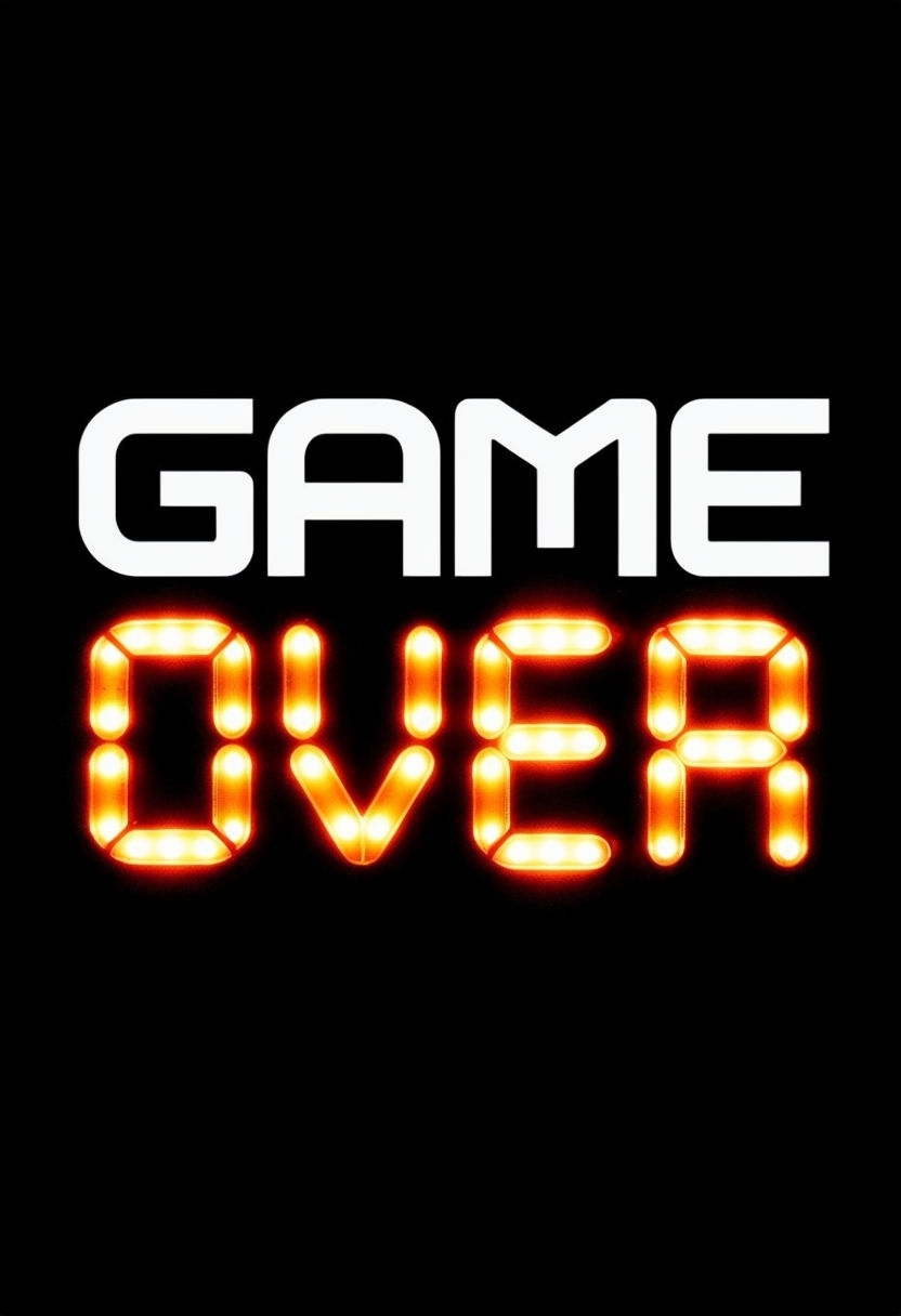 Bold Game Over Vintage Arcade T-Shirt Design