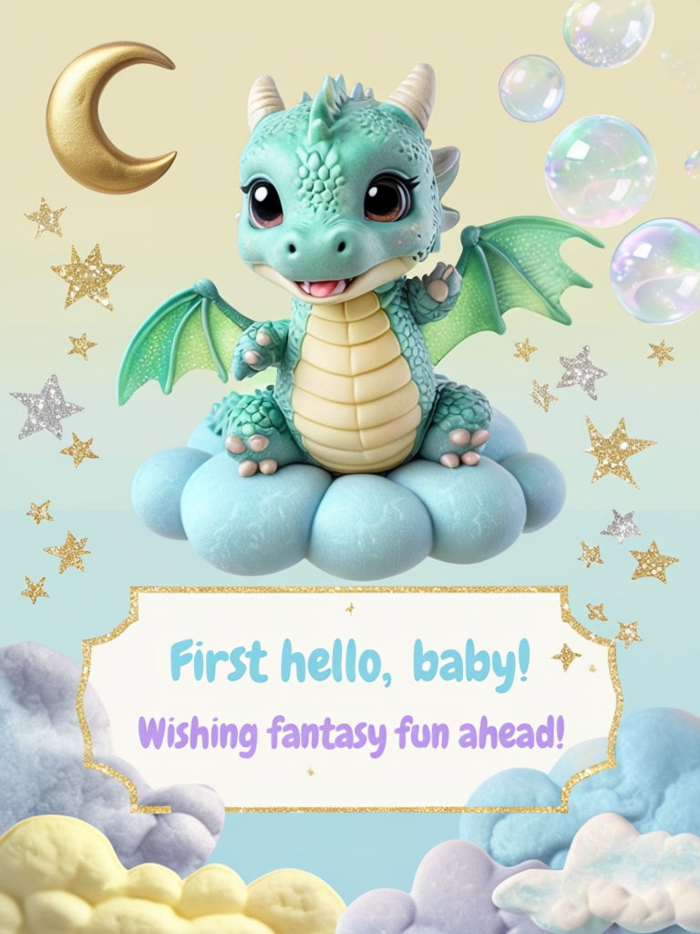 New baby hello by dragon