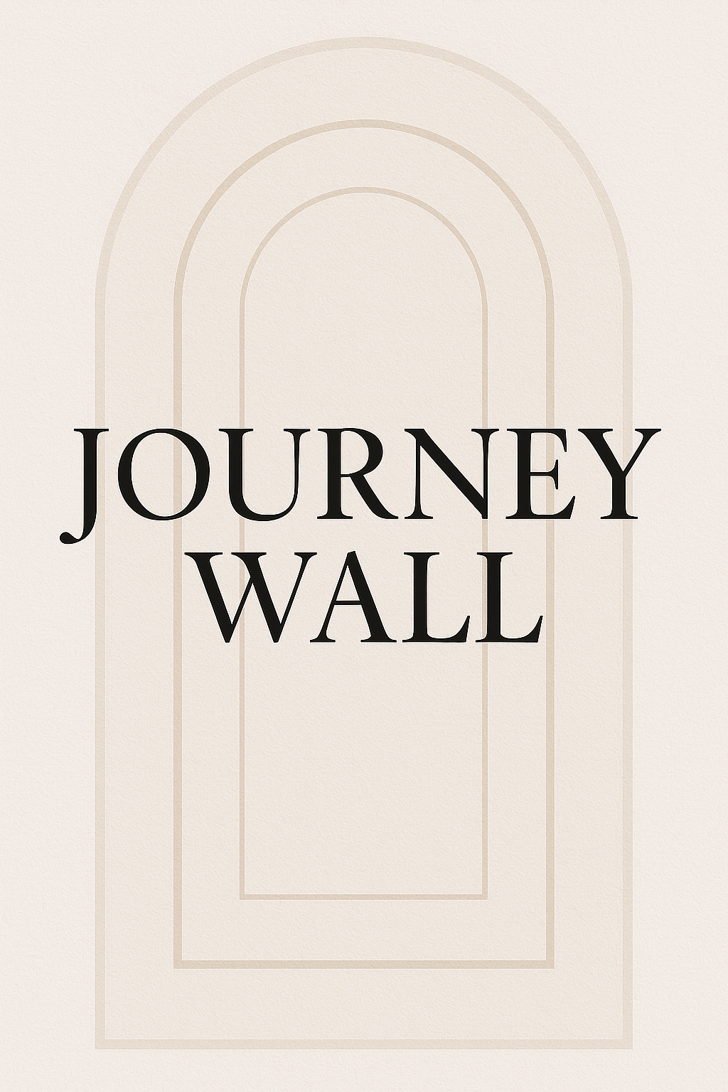 Elegant Minimalist Journey Wall Graphic Design Poster for Event Sign