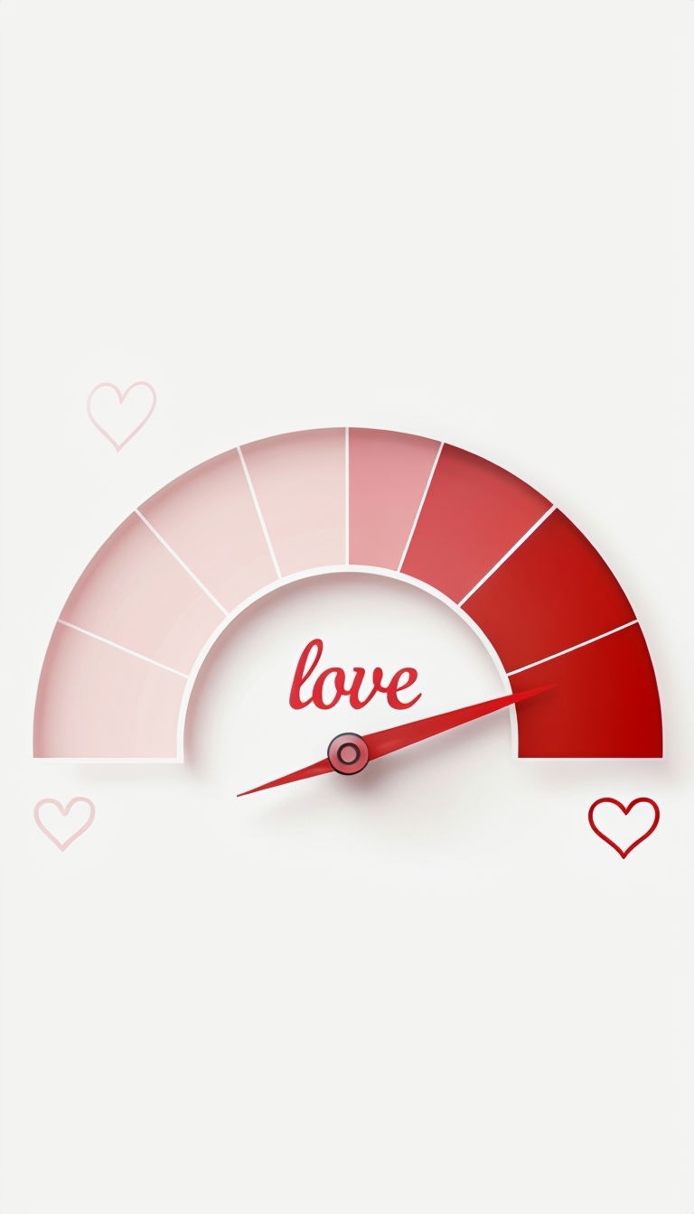 Romantic Minimalist Love Gauge Design Phone Case Cover